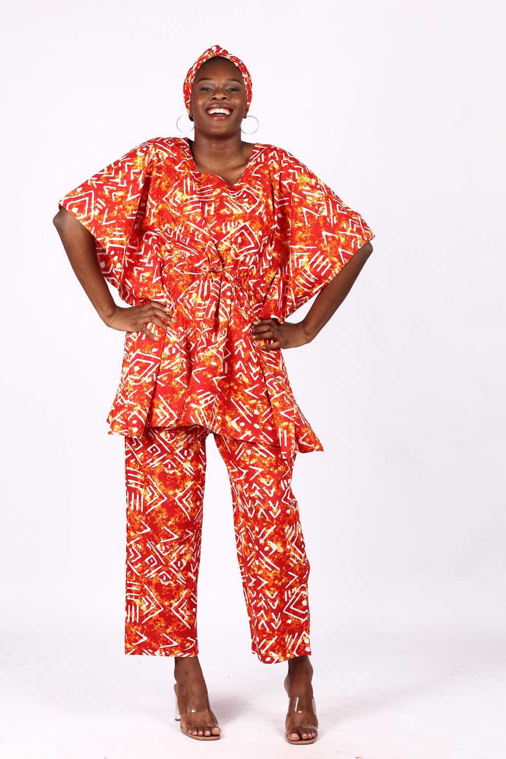 Peplum Cord Set (Top and Pant - Free Size)