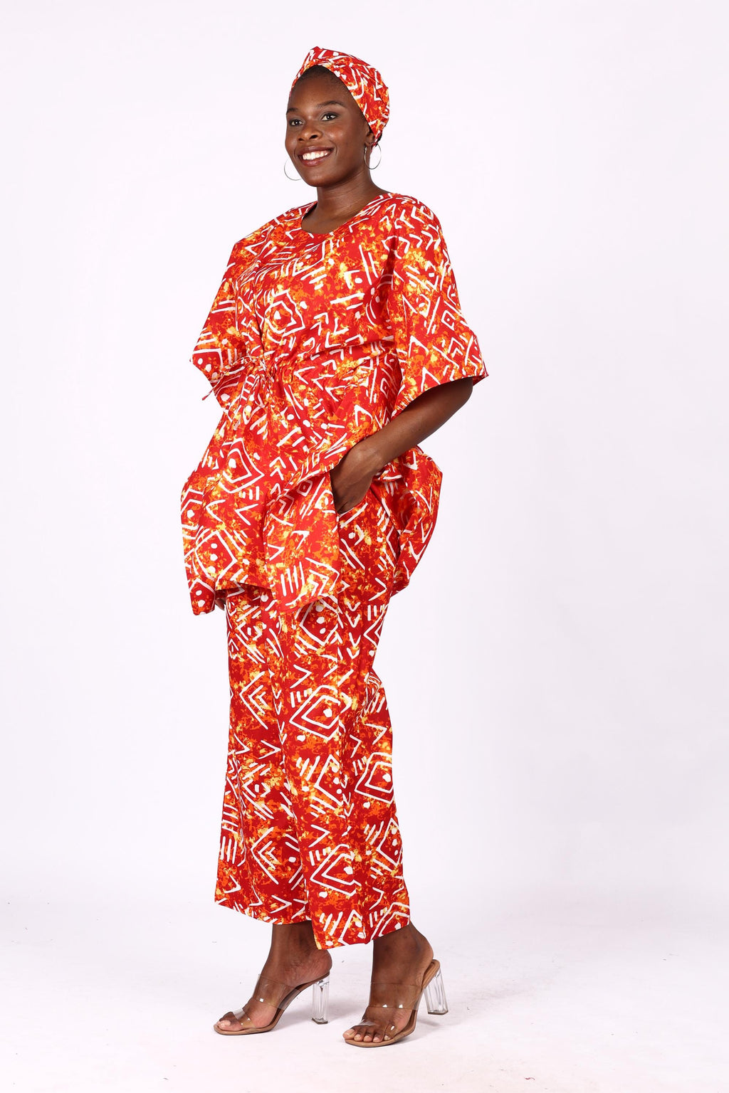 Peplum Cord Set (Top and Pant - Free Size)